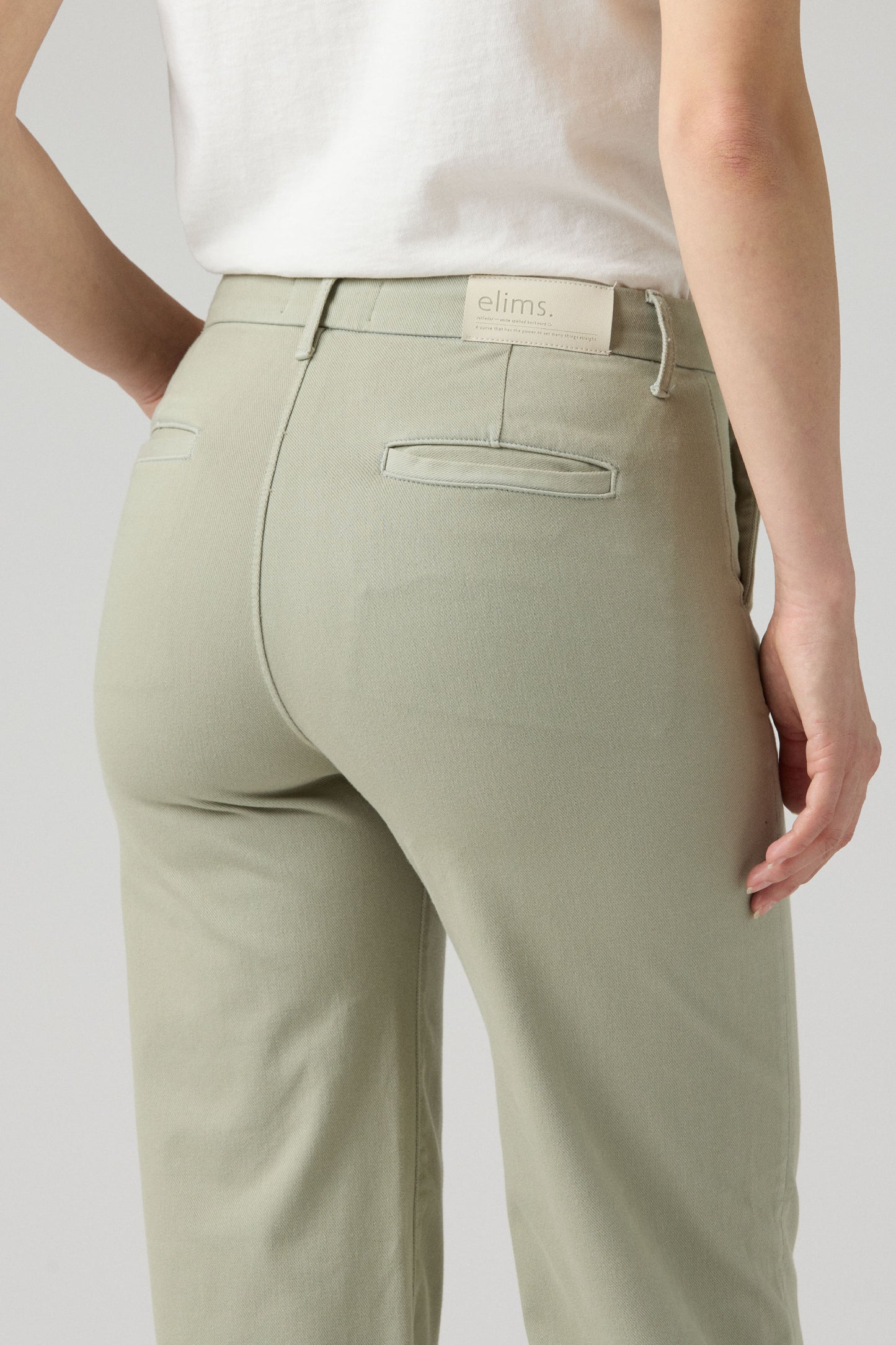 The Malibu Wide Chino Cropped | Sage