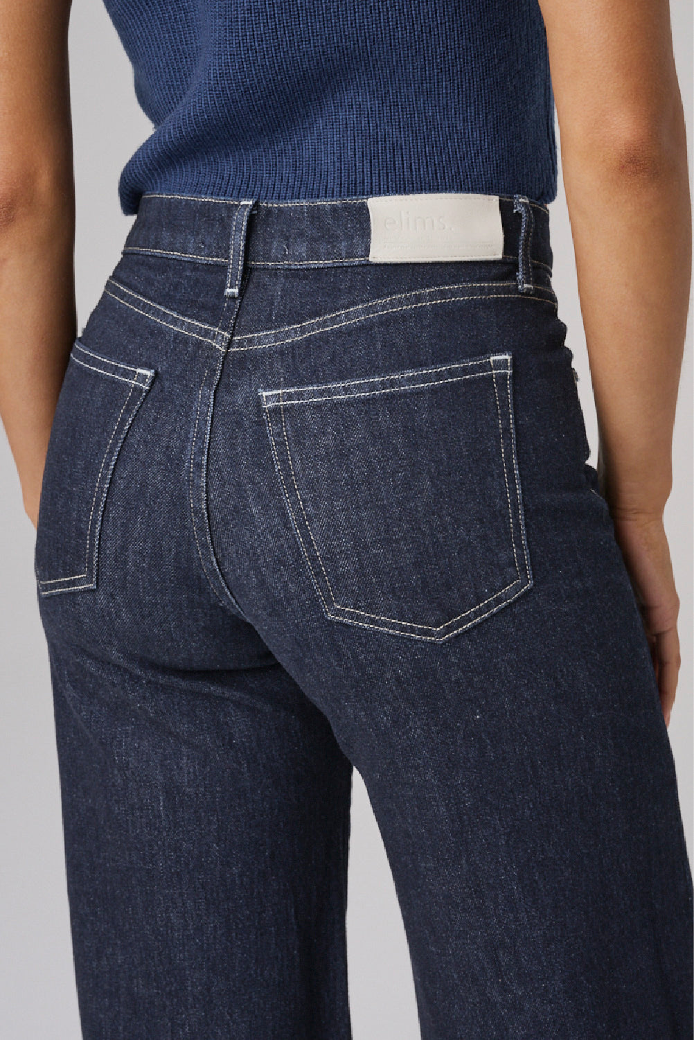 The Hermosa Wide Denim | Deep Indigo