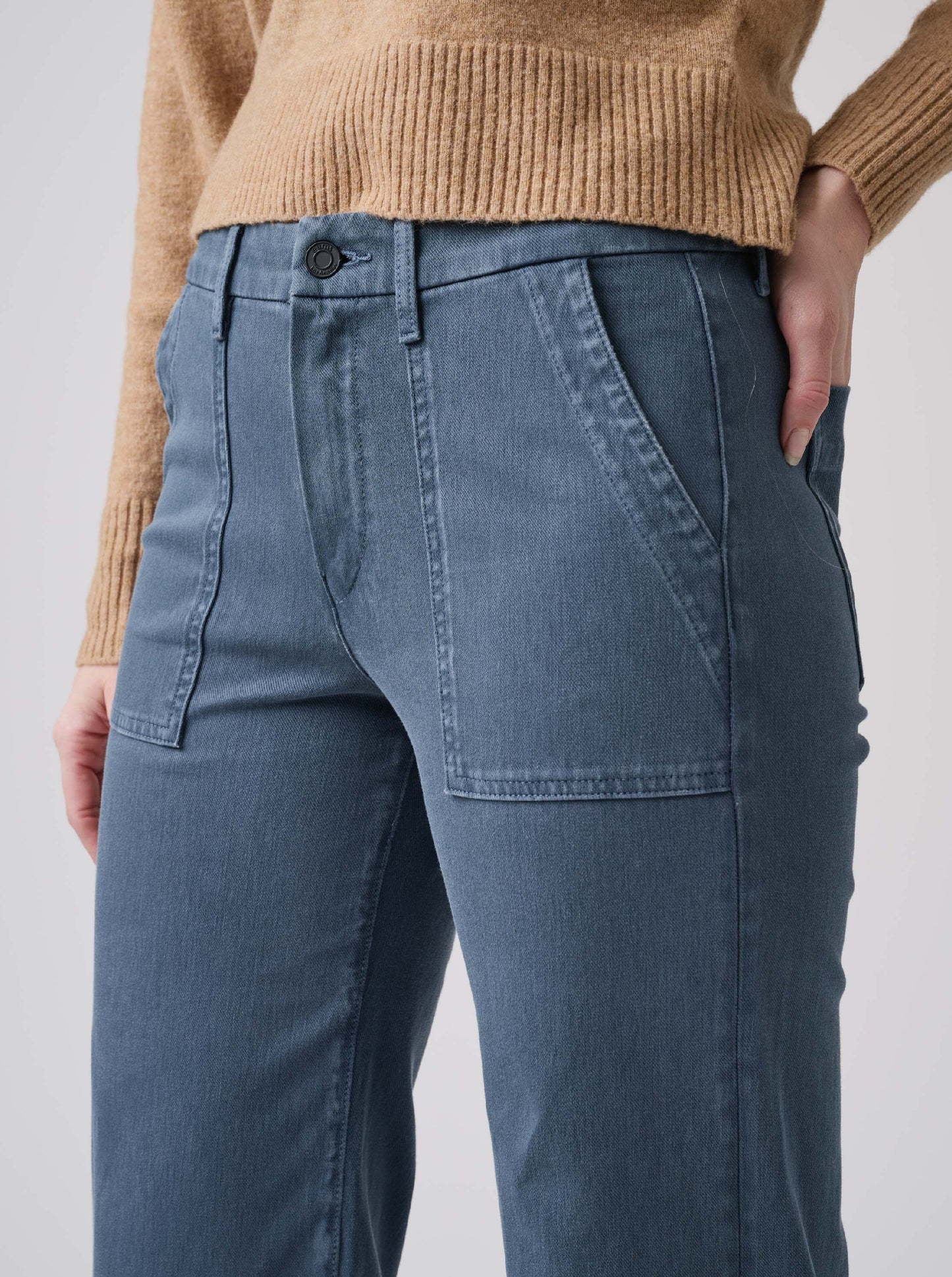 The Malibu Wide Baker | Dusty Blue