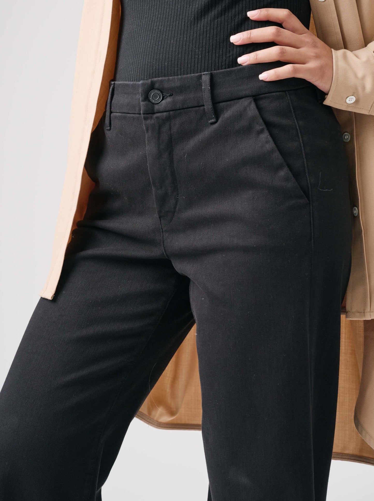 The Malibu Wide Chino | Jet Black