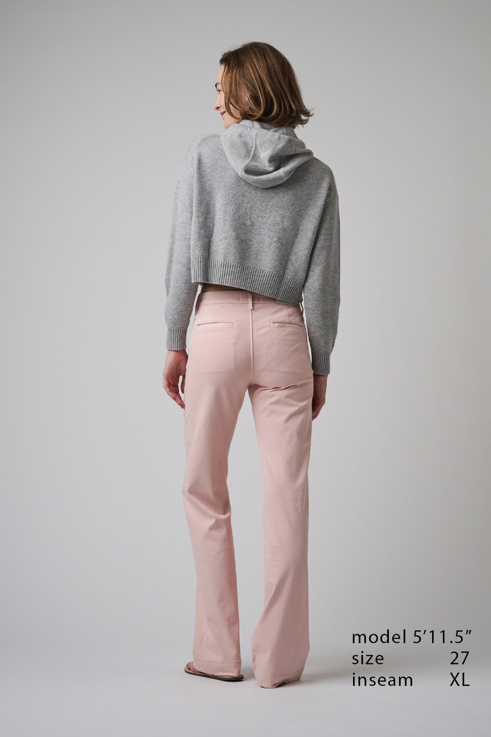 The Malibu Wide Chino | Powdered Rose