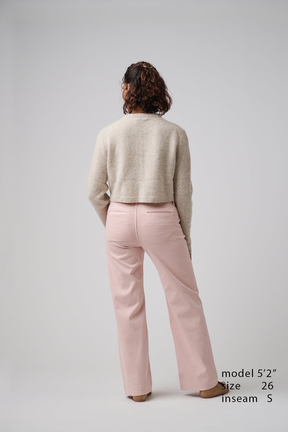 The Malibu Wide Chino | Powdered Rose