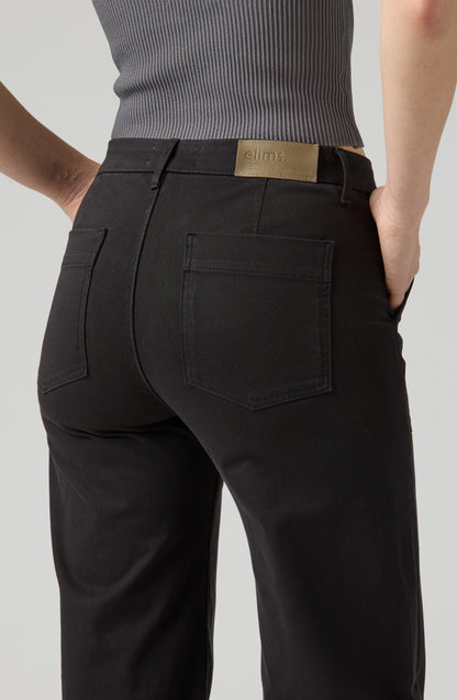 The Malibu Wide Baker  |  Jet Black