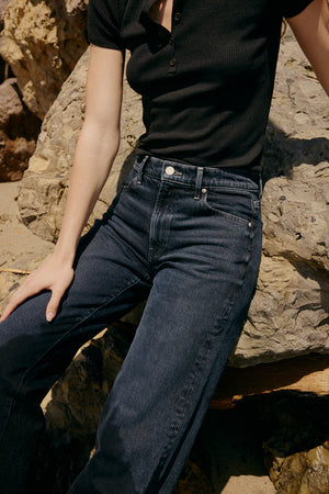 The Hermosa Wide Denim  |  Nightfall
