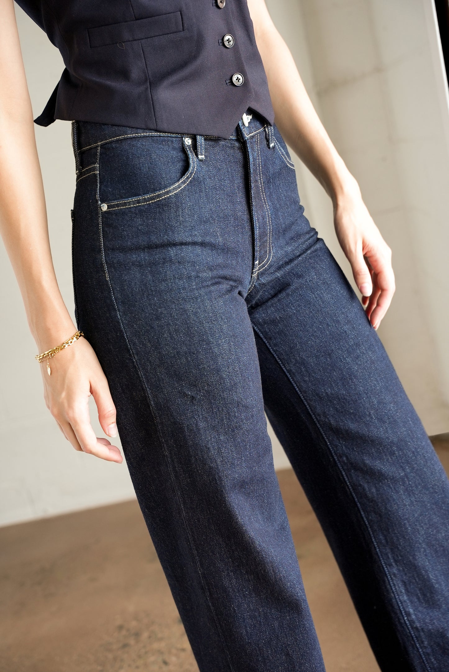 The Hermosa Wide Denim  |  Deep Indigo