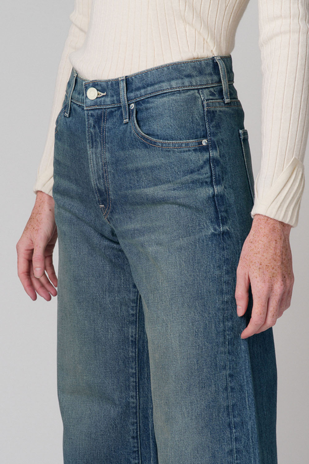 The Hermosa Wide Denim  |  Summer Rain