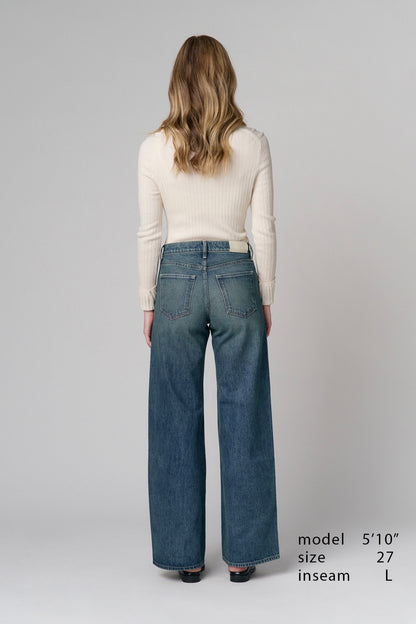 The Hermosa Wide Denim  |  Summer Rain
