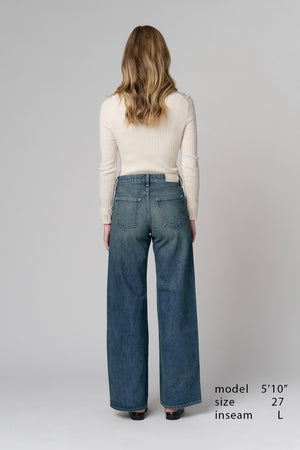 The Hermosa Wide Denim  |  Summer Rain