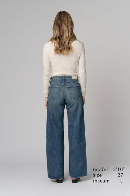The Hermosa Wide Denim  |  Summer Rain