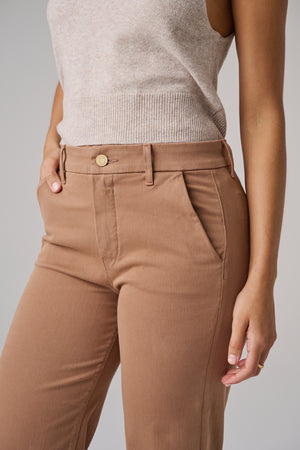 The Malibu Wide Chino Cropped  |  Camel