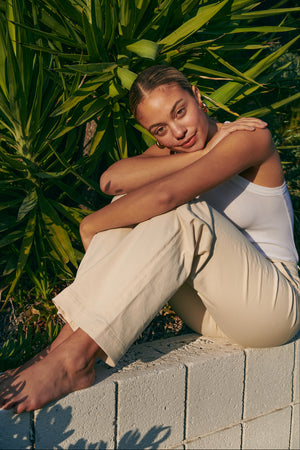 The Malibu Wide Chino  |  Ivory